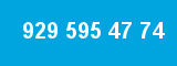 929 595 47 74 929 595 47 74